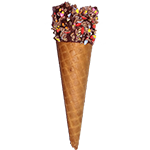 Tall Chocolate Waffle Cone 